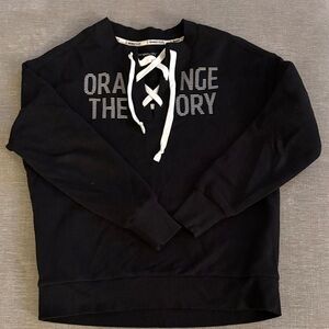 Black Criss Cross Sweatshirt- Orangetheory